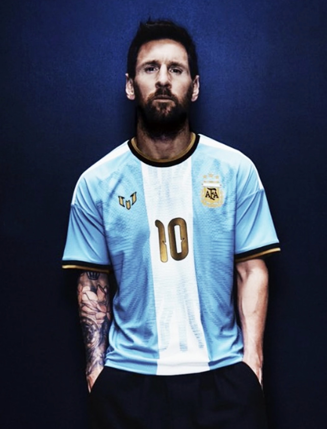Argentina Authentic Messi Farewell Jersey - (WITH MESSI NAME & NUMBER PRINT)